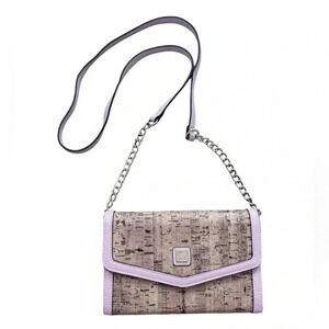 ANNE KLEIN Wallet On A String - Tan and Rose Quartz - Purse Shoulder Bag